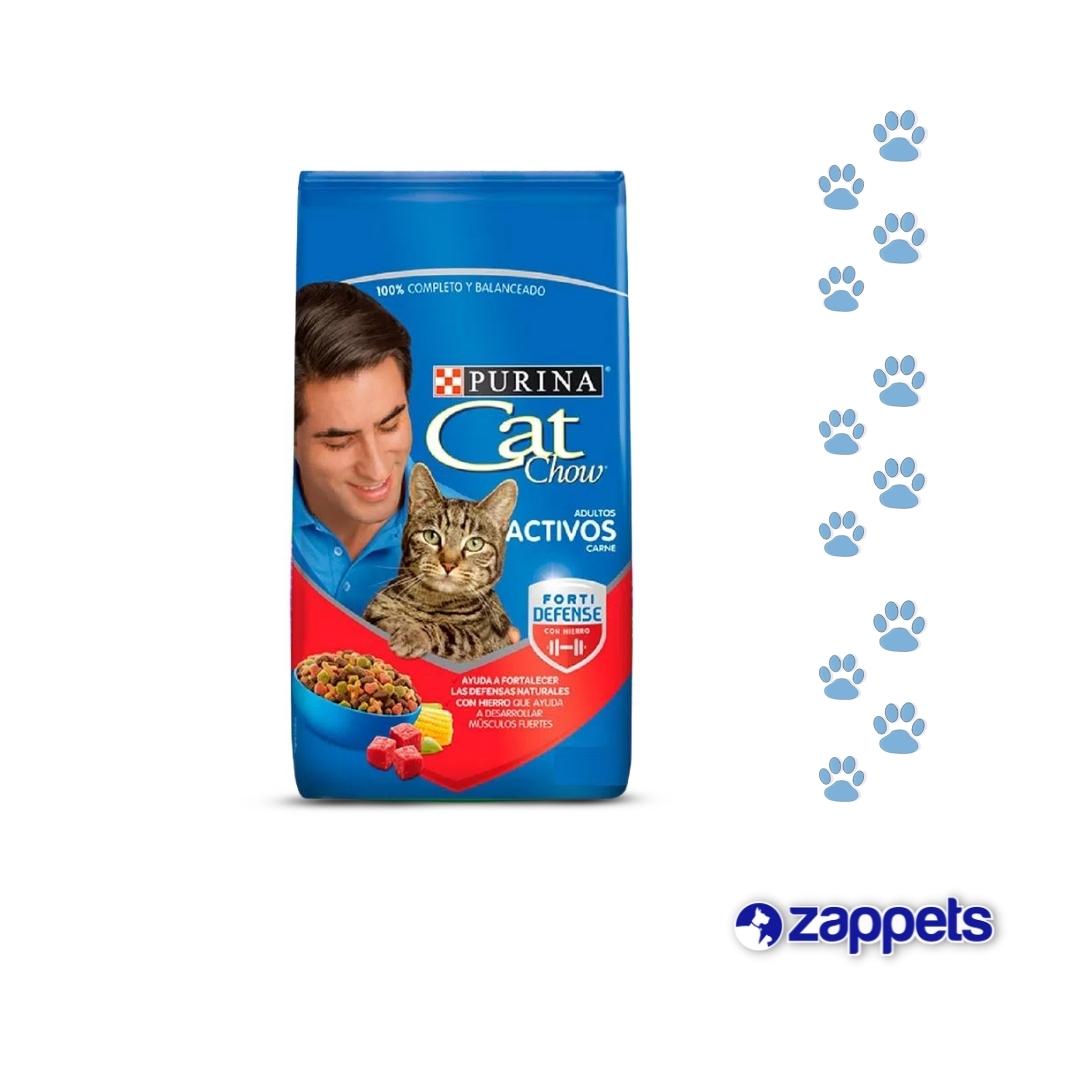Alimento para Gatos Cat Chow Adultos Activos Carne