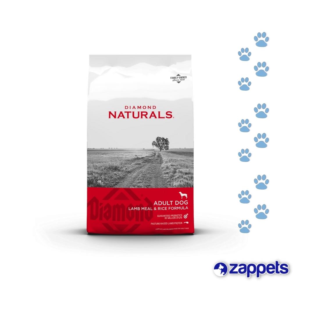 Alimento para Perros Diamond Naturals Adulto Cordero y Arroz Raza Grande