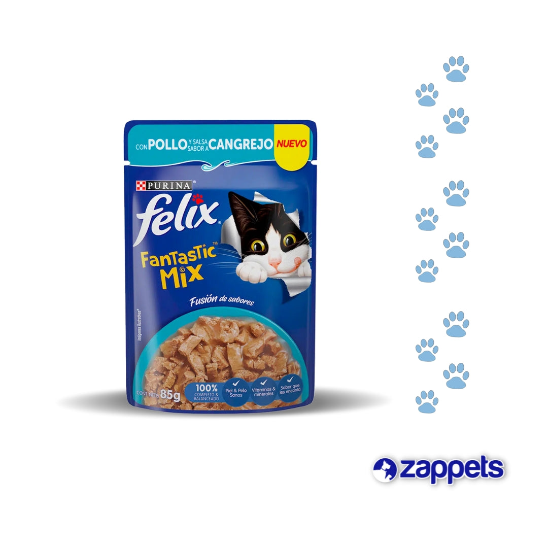 Alimento Húmedo Felix Fantastic Mix 85Gr