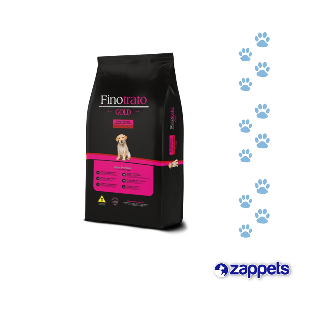 Alimento para Perros Fino Trato Gold Cachorro Raza Grande 15Kg