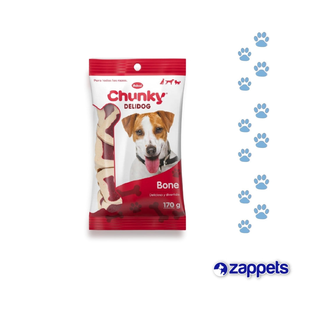 Snack para Perros Chunky Delidog Bone 170Gr
