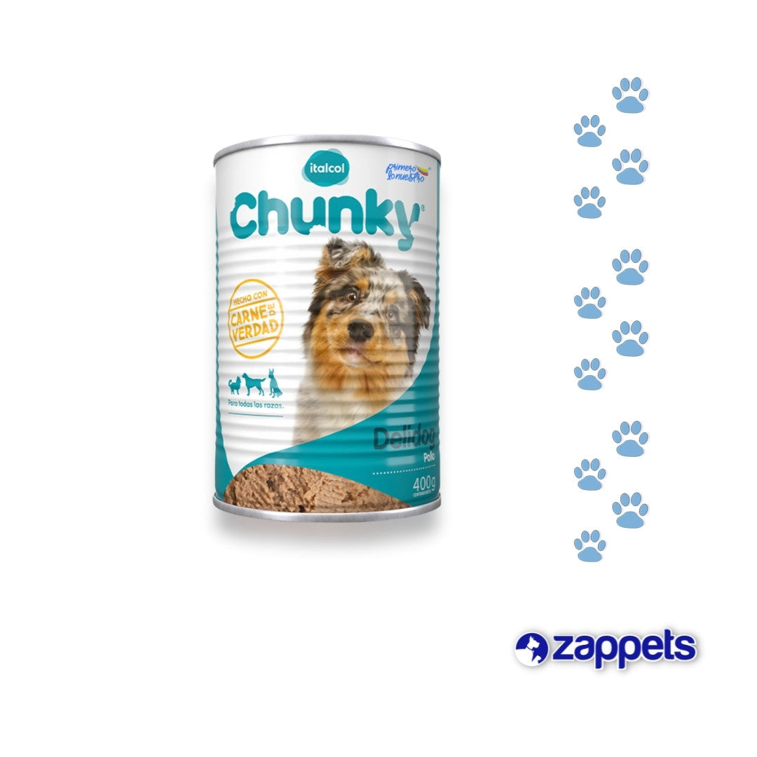 Enlatado para Perros Chunky Delidog 400Gr