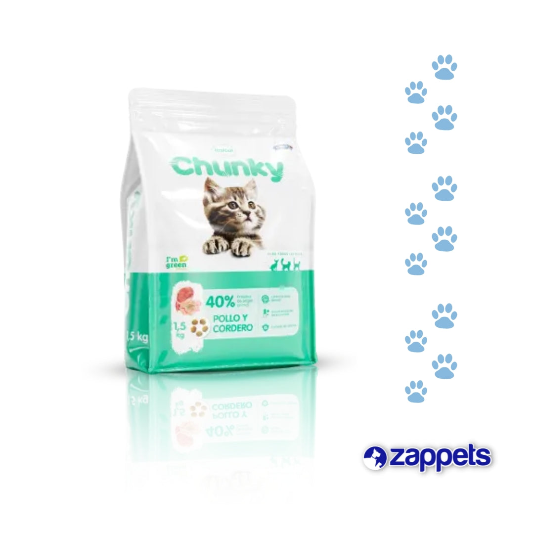 Alimento para Gatos Chunky Gaticos Pollo y Cordero
