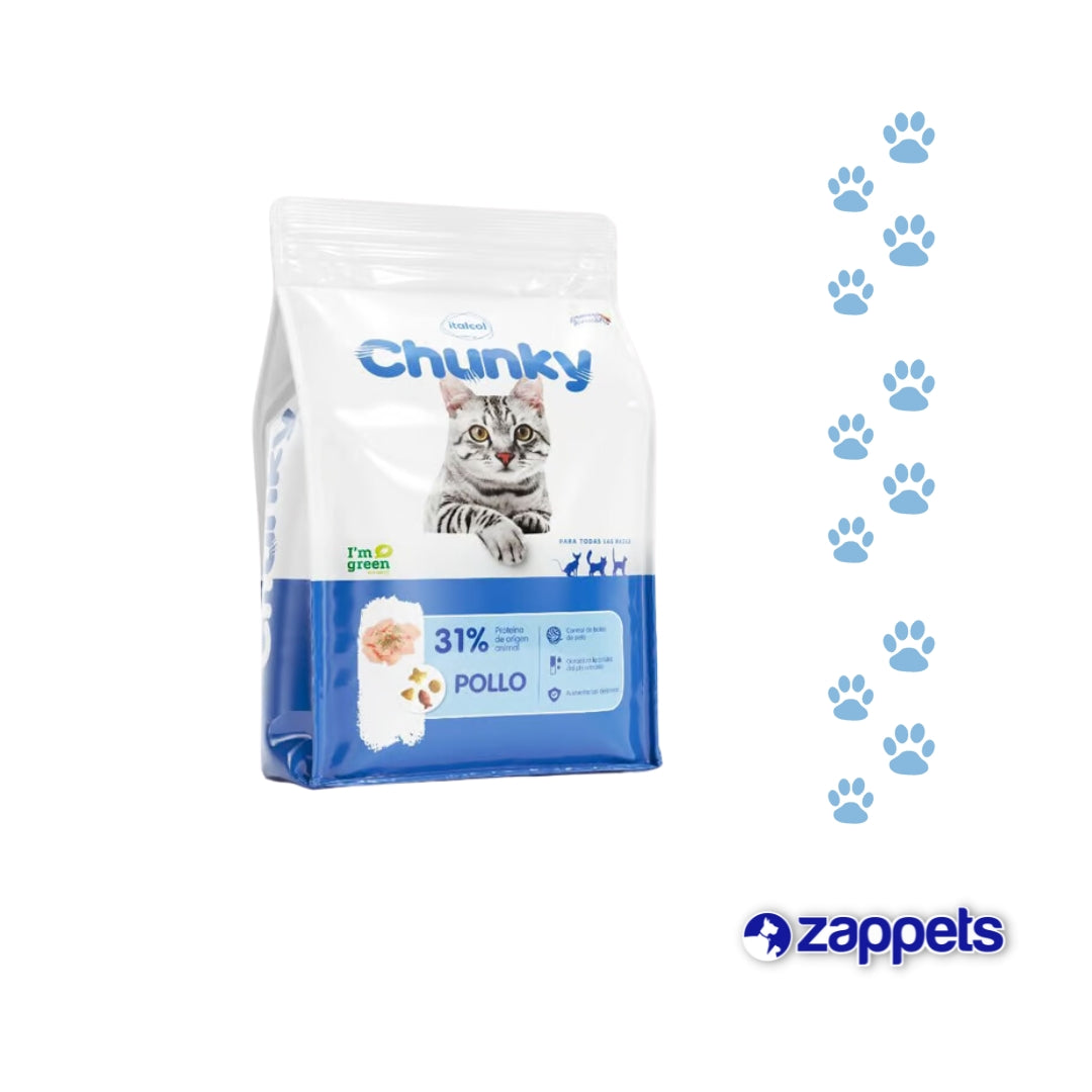 Alimento Chunky Gatos Adultos Pollo