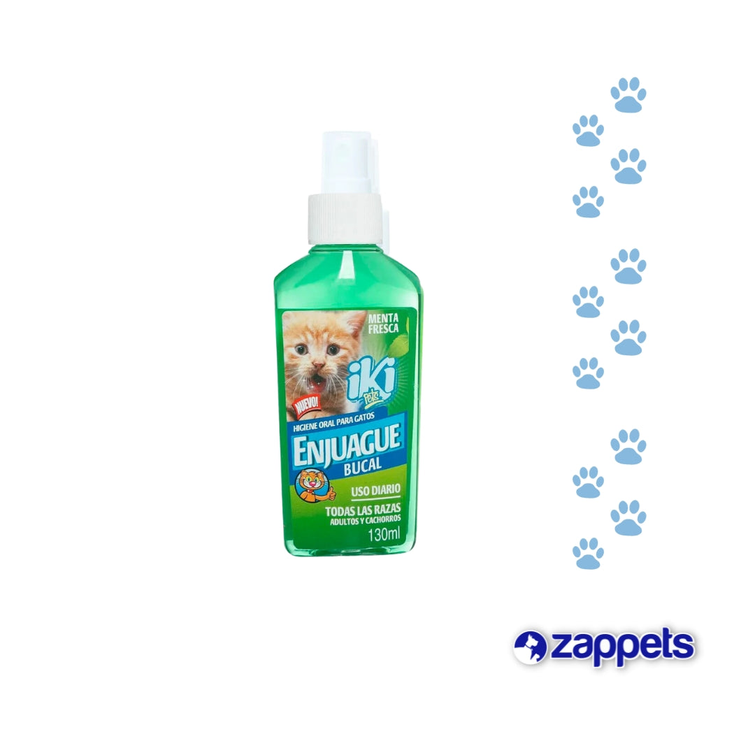 Enjuague Bucal Iki Pets Gato 130ML