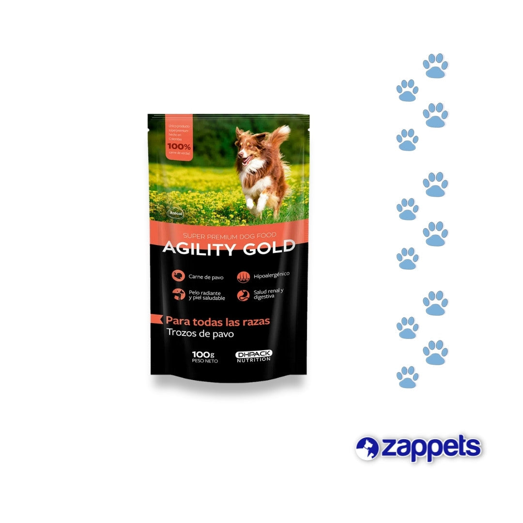 Alimento Húmedo para Perros Agility Gold Pavo 100Gr