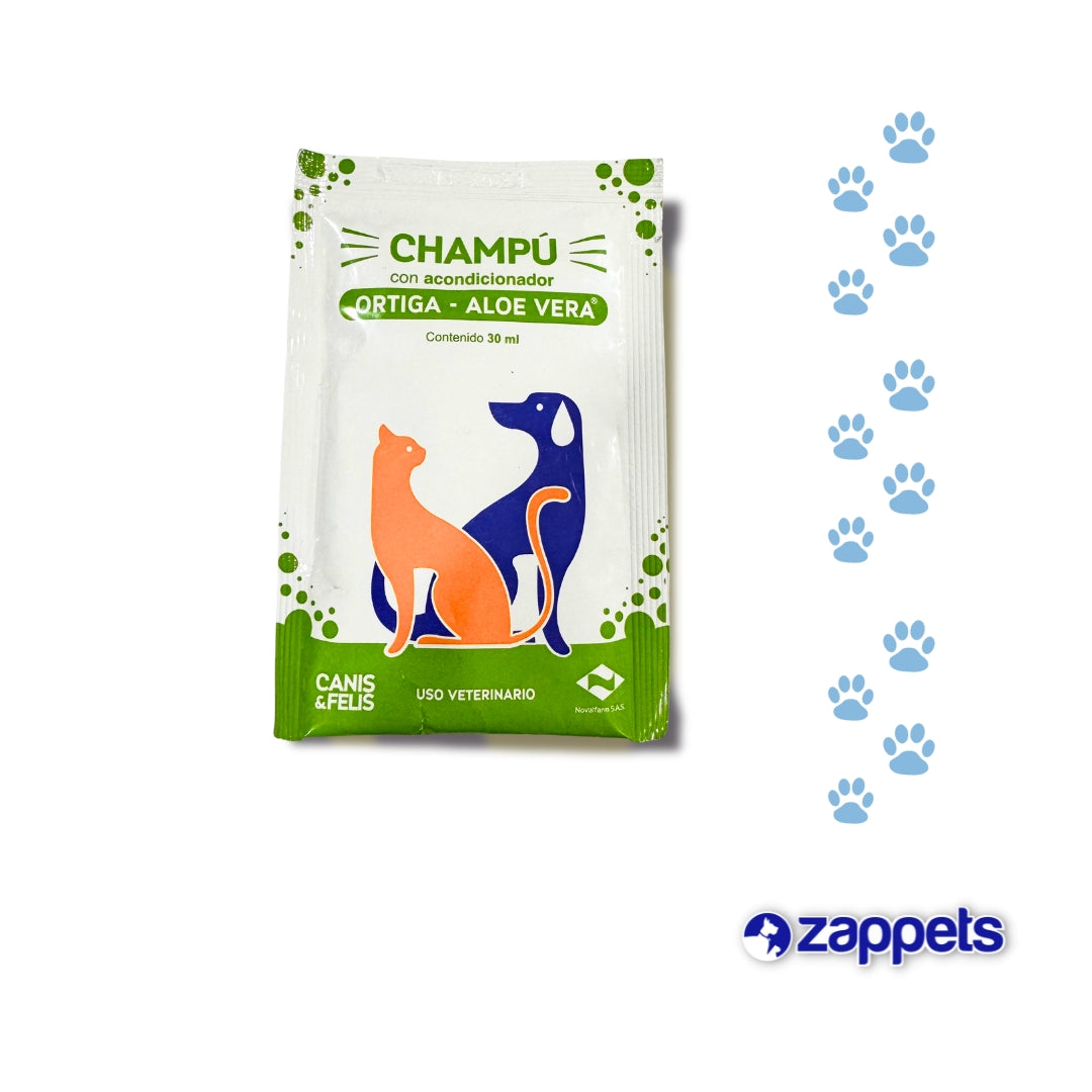 Shampoo Canis y Felis Aloe Vera 30Gr