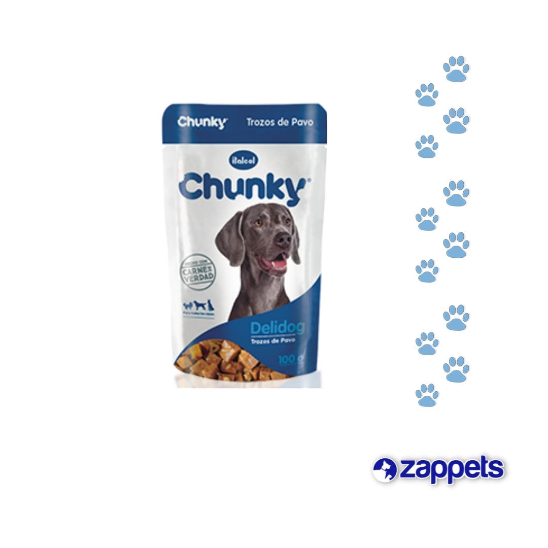 Alimento Húmedo para Perros Chunky Trozos Pavo