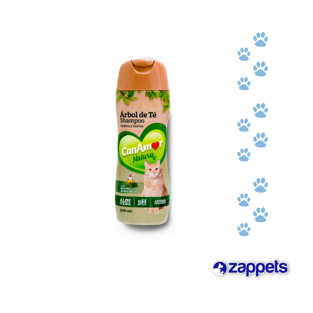Shampoo Can Amor Árbol de Té Gatos 230ML