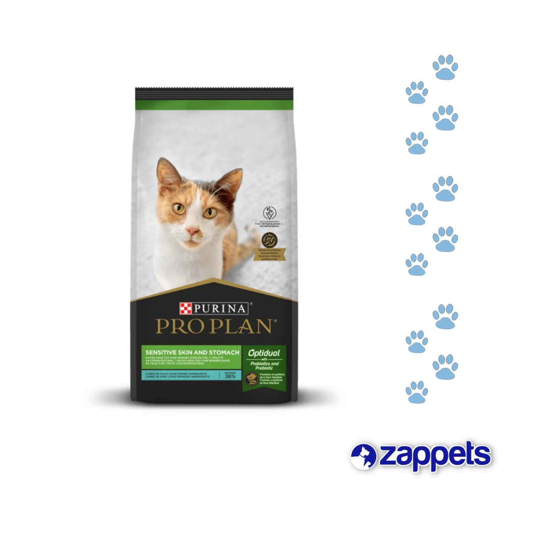 Alimento para Gatos Pro Plan Sensitive Skin y Stomach 3Kg