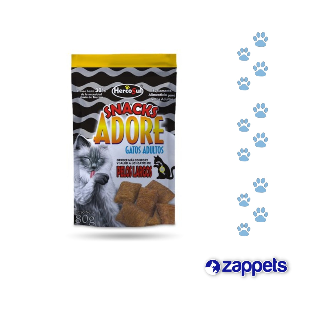 Snack para Gatos Adore Bolas de Pelo 80Gr