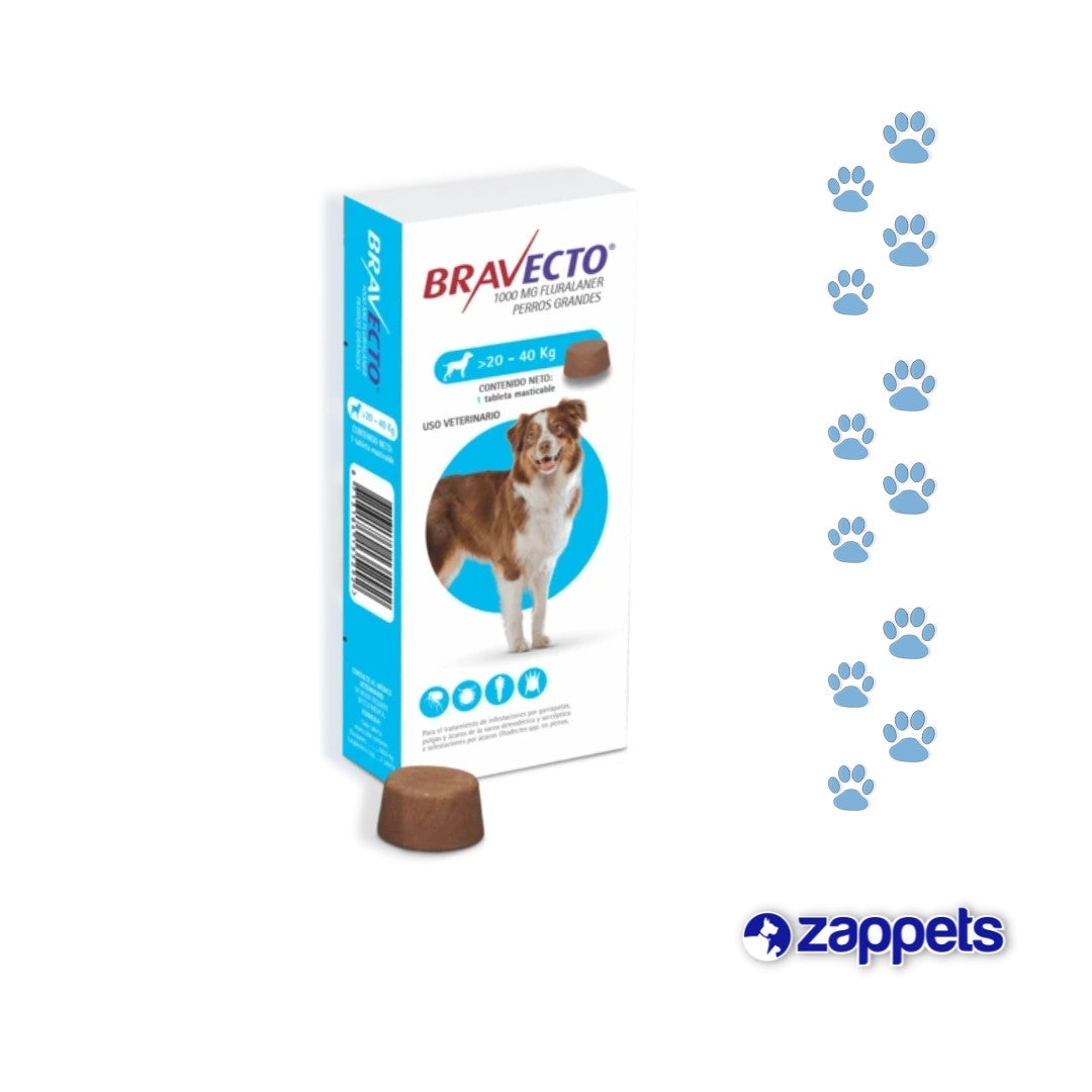 Antipulgas para Perros Bravecto 20-40Kg