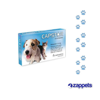 Antipulgas En Tabletas Capstar Azul 11.4Mg - 1Und Suelta