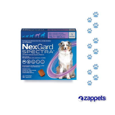 Antipulgas para Perros Nexgard Spectra 15-30Kg