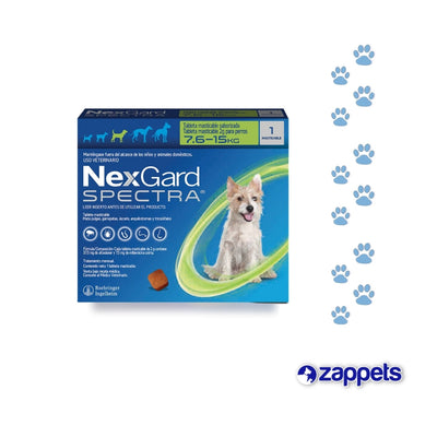 Antipulgas para Perros Nexgard Spectra 7.5-15Kg