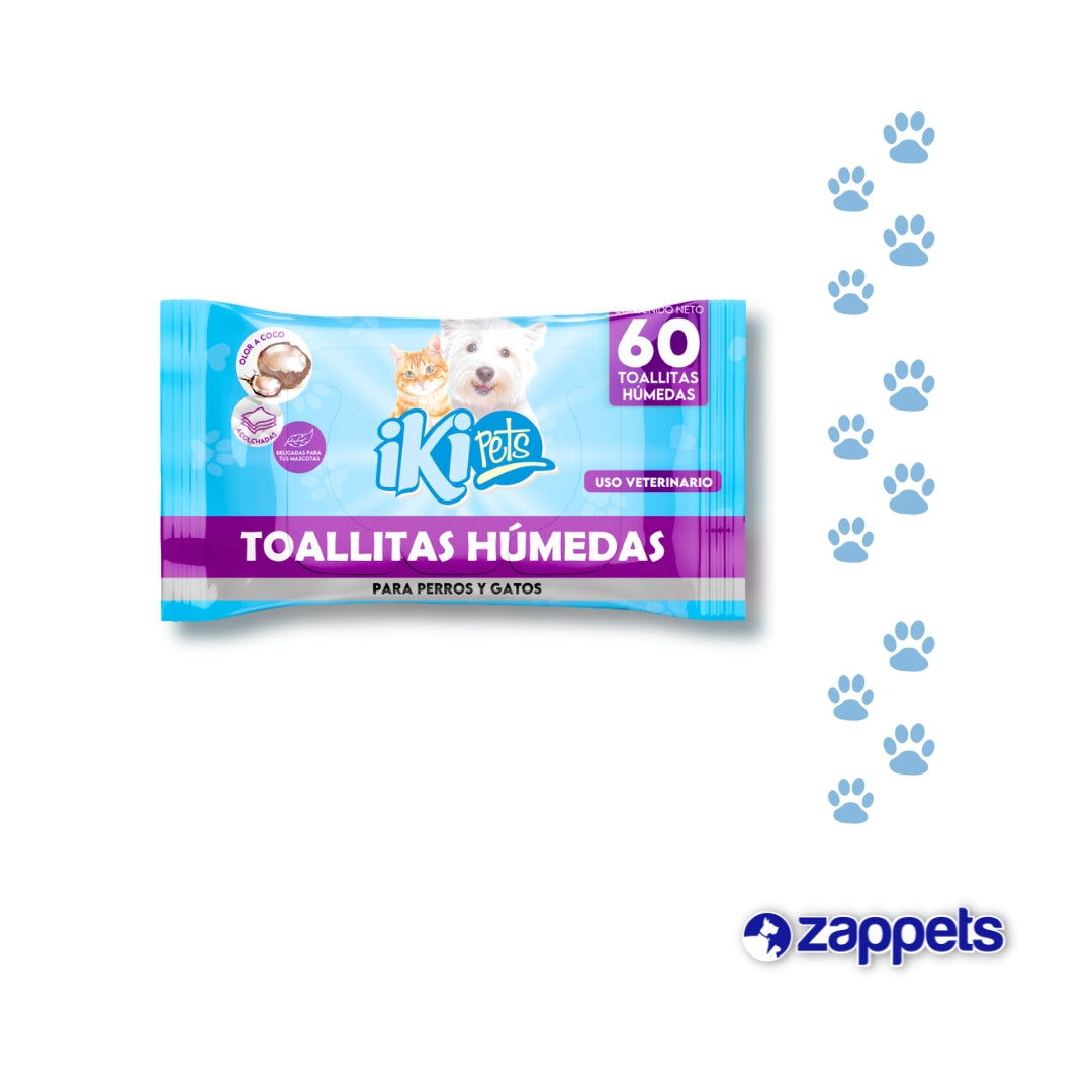 Toallitas Humedas Iki Pets - 60Und