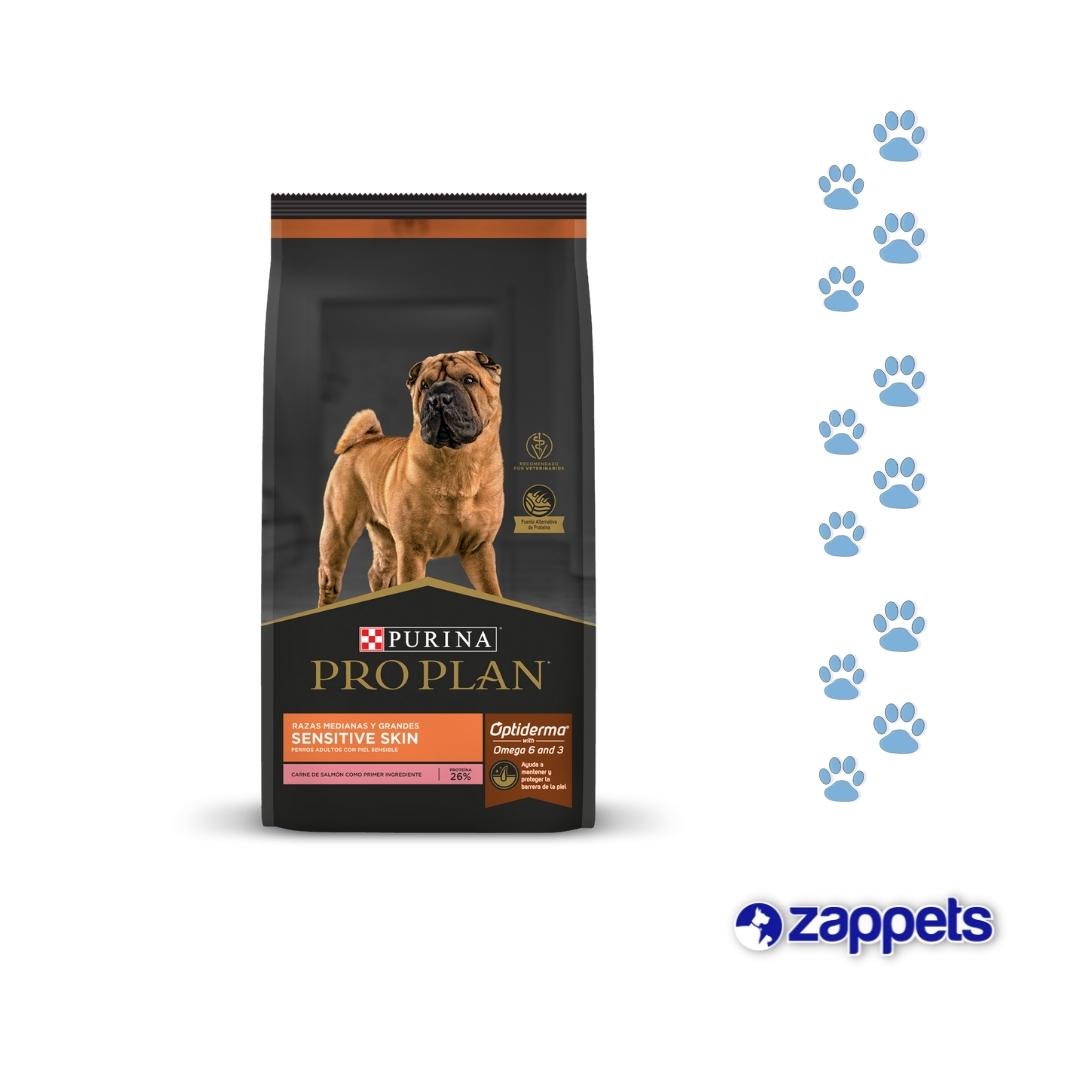 Alimento para Perros Pro Plan Adulto Sensitive Skin Razas Medianas y Grandes