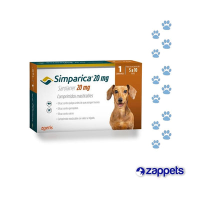 Antipulgas para Perro Simparica 5-10Kg - 1Und