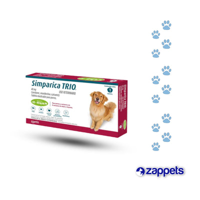 Antipulgas para Perro Simparica Trío 20-40Kg